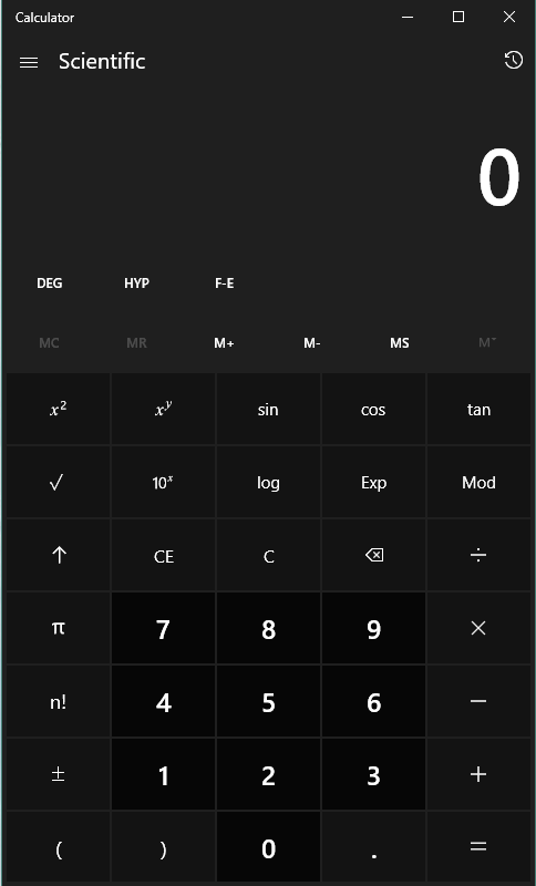 free calculator for windows 10 desktop